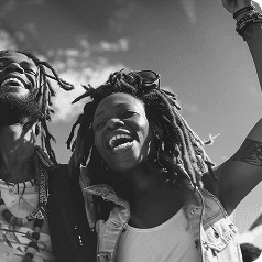 Idividual with dreads